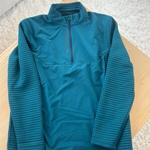 Under Armour Golf Teal Half-Zip Top Men's Size Large Long Sleeve